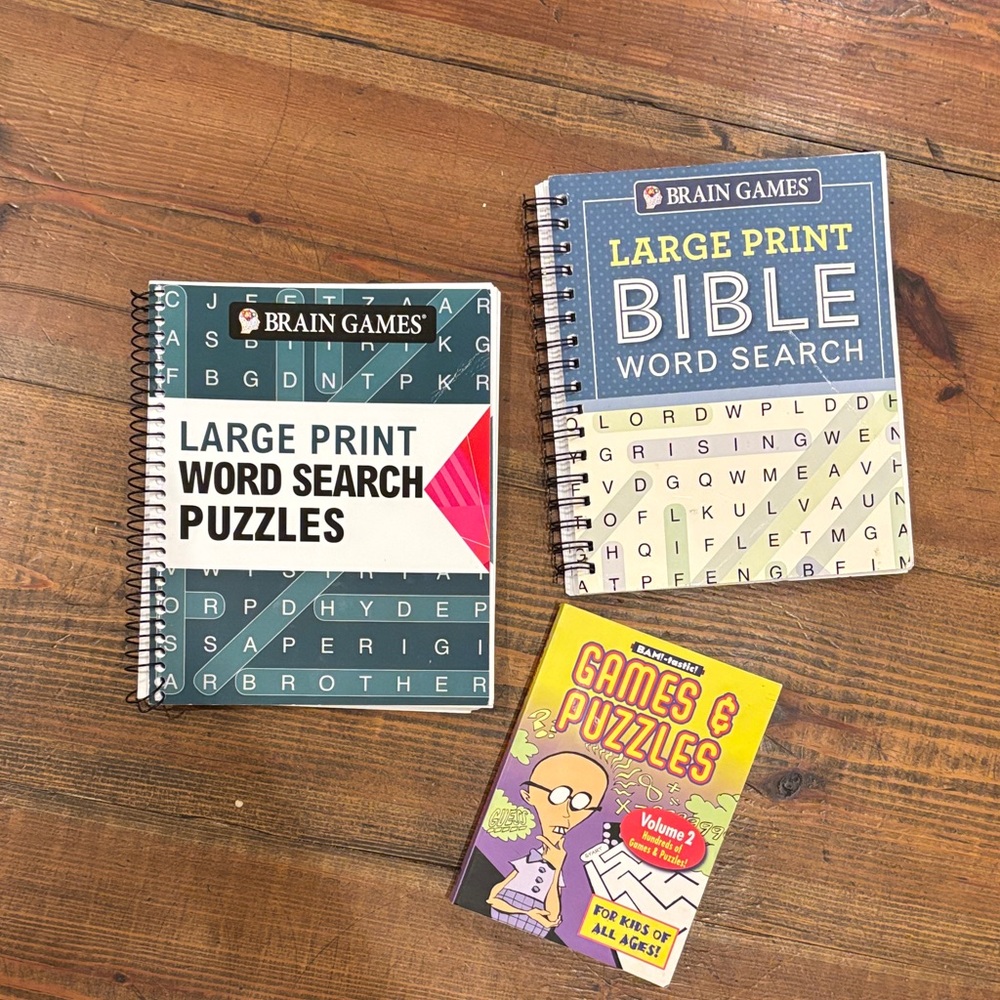 Brain Games Large Print Word Search Puzzles
